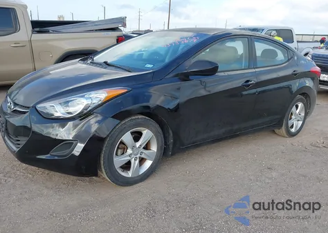 2013 Hyundai Elantra Gls from USA, damaged, VIN 5NPDH4AE3DH286494